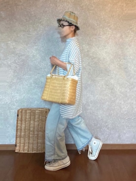 「Factor=（ファクターイコール）のアイテム（トップス）」を使った、なお なお。さん（レディース・159cm）の夏コーディネート