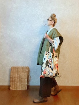 「grin（グリン）のアイテム」を使った、なお なお。さん（レディース・159cm）の秋コーディネート