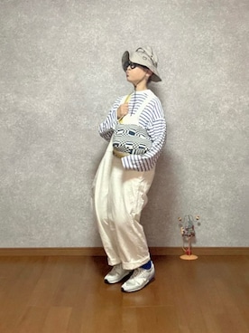 「アイテム（オールインワン・サロペット）」を使った、なお なお。さん（レディース・159cm）の秋コーディネート