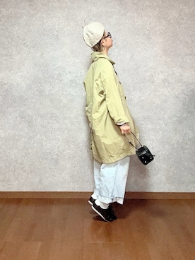 「しまむら（シマムラ）のアイテム（シューズ、ブラック系）」を使った、なお なお。さん（レディース・159cm）の春コーディネート