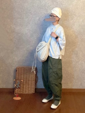 「prit（プリット）のアイテム（帽子）」を使った、なお なお。さん（レディース・159cm）の秋コーディネート