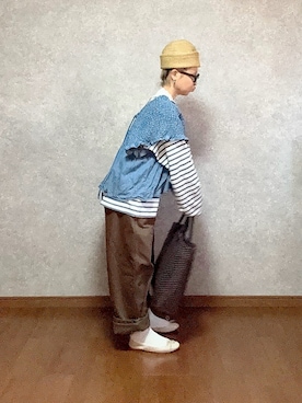 「OUTIL（ウティ）のアイテム」を使った、なお なお。さん（レディース・159cm）の春コーディネート
