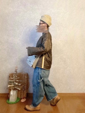 「JOURNAL STANDARD LUXE（ジャーナルスタンダード　ラックス）のアイテム（オールインワン・サロペット）」を使った、なお なお。さん（レディース・159cm）の冬コーディネート