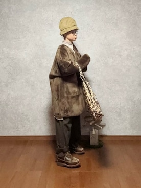 「YUKETEN（ユケテン）のアイテム」を使った、なお なお。さん（レディース・159cm）の冬コーディネート