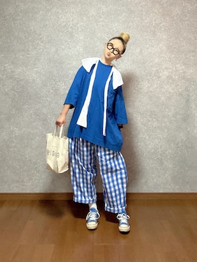 「Veritecoeur（ヴェリテクール）のアイテム」を使った、なお なお。さん（レディース・159cm）の夏コーディネート