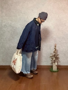 「アイテム（バッグ、ホワイト系）」を使った、なお なお。さん（レディース・159cm）の冬コーディネート