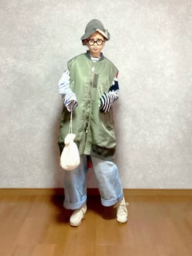 なお なお。さん（レディース・159cm）の冬コーディネート