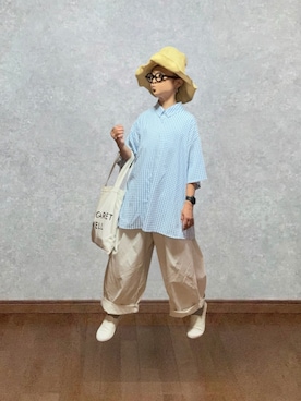 「MHL.（エムエイチエル）のアイテム」を使った、なお なお。さん（レディース・159cm）の夏コーディネート