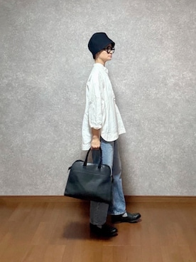 「ADAM ET ROPÉ」｜「アイテム（帽子）」を使った、なお なお。さん（レディース・159cm）の秋コーディネート
