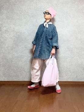 「JINS（ジンズ）のアイテム」を使った、なお なお。さん（レディース・159cm）の春コーディネート