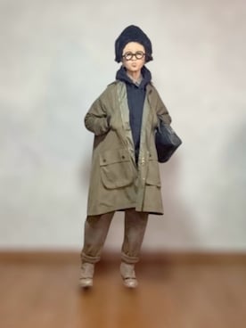 「YAECA（ヤエカ）のアイテム」を使った、なお なお。さん（レディース・159cm）の冬コーディネート