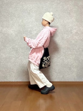 「しまむら（シマムラ）のアイテム（帽子）」を使った、なお なお。さん（レディース・159cm）の秋コーディネート