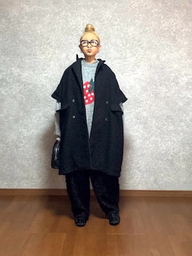 「Aeta（アエタ）のアイテム」を使った、なお なお。さん（レディース・159cm）の冬コーディネート