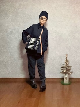 「しまむら（シマムラ）のアイテム（帽子）」を使った、なお なお。さん（レディース・159cm）の冬コーディネート