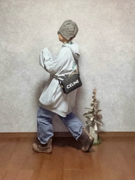 「アイテム（オールインワン・サロペット）」を使った、なお なお。さん（レディース・159cm）の冬コーディネート