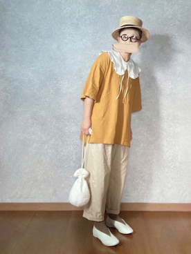 「BERRETTA（ベルレッタ）のアイテム」を使った、なお なお。さん（レディース・159cm）の夏コーディネート