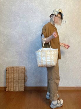 「UNIQLO U」｜なお なお。さん（レディース・159cm）の夏コーディネート