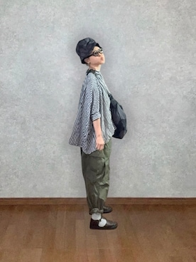 「JINS（ジンズ）のアイテム」を使った、なお なお。さん（レディース・159cm）の夏コーディネート