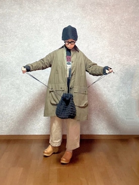 「しまむら（シマムラ）のアイテム（バッグ）」を使った、なお なお。さん（レディース・159cm）の秋コーディネート