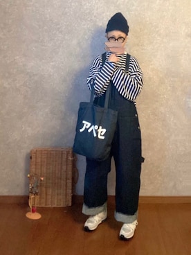 「JOURNAL STANDARD LUXE（ジャーナルスタンダード　ラックス）のアイテム（オールインワン・サロペット）」を使った、なお なお。さん（レディース・159cm）の秋コーディネート