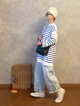 「prit（プリット）のアイテム（帽子）」を使った、なお なお。さん（レディース・159cm）の秋コーディネート