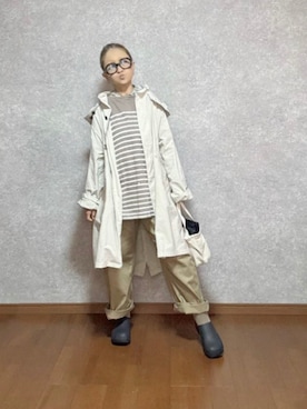 「YAECA（ヤエカ）のアイテム」を使った、なお なお。さん（レディース・159cm）の春コーディネート