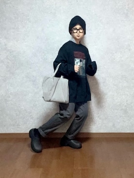 「しまむら（シマムラ）のアイテム（シャツ/ブラウス）」を使った、なお なお。さん（レディース・159cm）の秋コーディネート