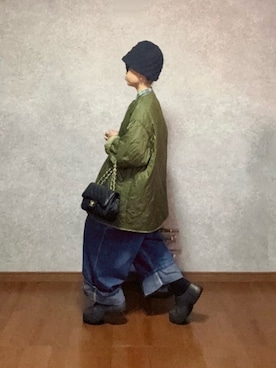 「アイテム（帽子）」を使った、なお なお。さん（レディース・159cm）の冬コーディネート