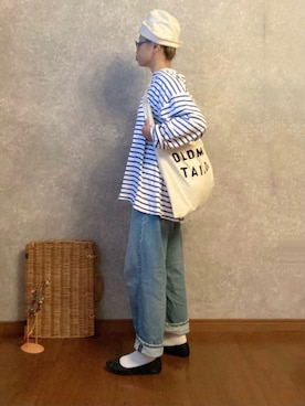 「prit（プリット）のアイテム（帽子）」を使った、なお なお。さん（レディース・159cm）の秋コーディネート