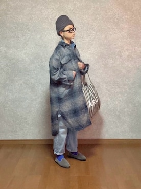 「A.P.C.（アーペーセー）のアイテム」を使った、なお なお。さん（レディース・159cm）の冬コーディネート