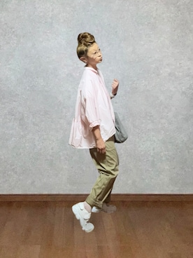 「NIKE（ナイキ）のアイテム（シューズ、ホワイト系）」を使った、なお なお。さん（レディース・159cm）の夏コーディネート