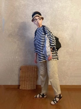 「ROBERTA SETTELS（ロベルタセッタ）のアイテム（シューズ）」を使った、なお なお。さん（レディース・159cm）の夏コーディネート