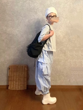 「prit（プリット）のアイテム（帽子）」を使った、なお なお。さん（レディース・159cm）の夏コーディネート