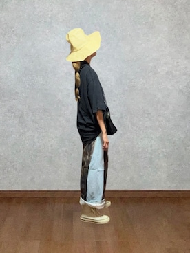 「CONVERSE（コンバース）のアイテム（シューズ、ブルー系）」を使った、なお なお。さん（レディース・159cm）の夏コーディネート