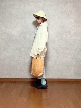 「JINS（ジンズ）のアイテム」を使った、なお なお。さん（レディース・159cm）の春コーディネート