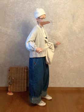 「orslow」｜「アイテム（オールインワン・サロペット）」を使った、なお なお。さん（レディース・159cm）の秋コーディネート