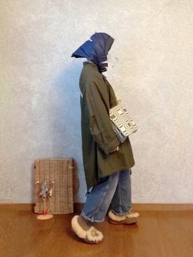 「orcival」｜「アイテム（オールインワン・サロペット）」を使った、なお なお。さん（レディース・159cm）の冬コーディネート