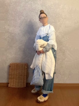 「JOURNAL STANDARD LUXE（ジャーナルスタンダード　ラックス）のアイテム（オールインワン・サロペット）」を使った、なお なお。さん（レディース・159cm）の冬コーディネート
