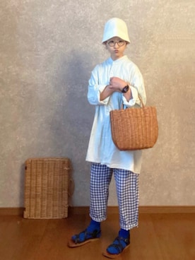 「ROBERTA SETTELS（ロベルタセッタ）のアイテム（シューズ）」を使った、なお なお。さん（レディース・159cm）の夏コーディネート