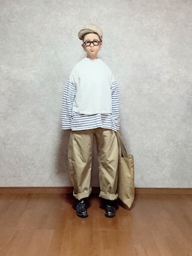 「JINS（ジンズ）のアイテム」を使った、なお なお。さん（レディース・159cm）の春コーディネート