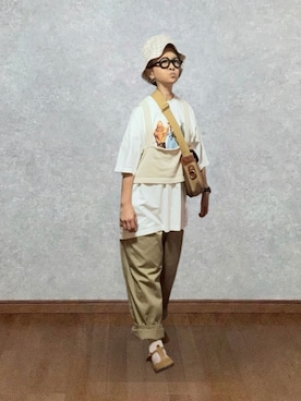 「BRADY（ブレディー）のアイテム」を使った、なお なお。さん（レディース・159cm）の夏コーディネート