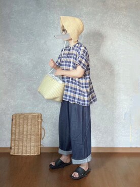 「dosa（ドーサ）のアイテム」を使った、なお なお。さん（レディース・159cm）の夏コーディネート