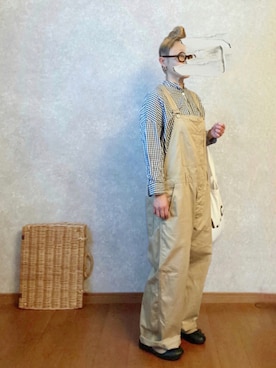 「JOURNAL STANDARD LUXE（ジャーナルスタンダード　ラックス）のアイテム（オールインワン・サロペット）」を使った、なお なお。さん（レディース・159cm）の秋コーディネート