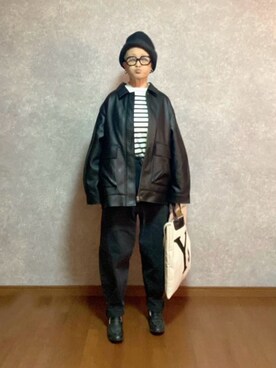 「Y's（ワイズ）のアイテム（バッグ）」を使った、なお なお。さん（レディース・159cm）の秋コーディネート