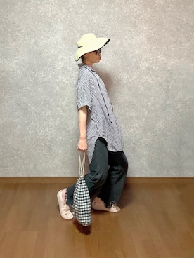 「SENCEOFPLACE」｜なお なお。さん（レディース・159cm）の夏コーディネート