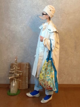 「R&D.M.Co OLDMAN’S TAILOR（オールドマンズテイラー）のアイテム（ジャケット/アウター）」を使った、なお なお。さん（レディース・159cm）の秋コーディネート