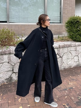 「アイテム（スリッポン）」を使った、yanさん（レディース・160cm）の秋コーディネート