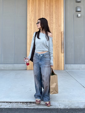 「AULENTTI（オウレンティ）のアイテム」を使った、yanさん（レディース・160cm）の春コーディネート