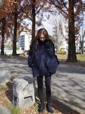 「アイテム（バックパック/リュック）」を使った、yanさん（レディース・160cm）の冬コーディネート