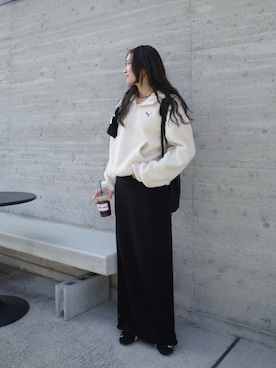 「lit（リット）のアイテム」を使った、yanさん（レディース・160cm）の冬コーディネート